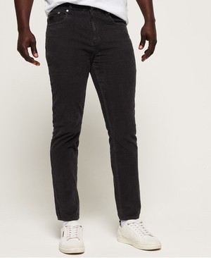 Superdry Slim Tyler Cord Five Pocket Férfi Nadrág Fekete | WGSKO3610